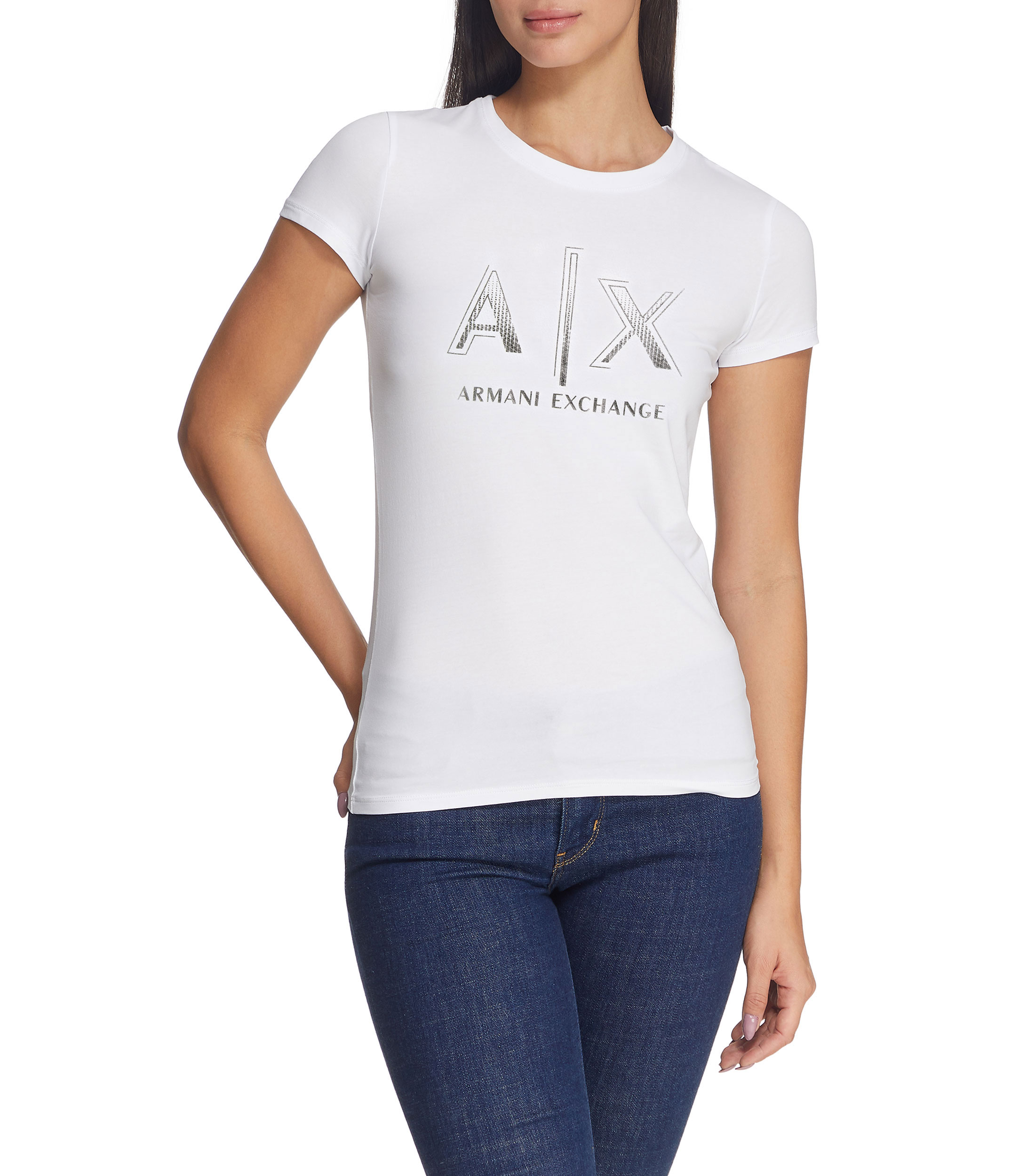 Armani Exchange Playera de cuello redondo y manga corta Mujer El Palacio de Hierro